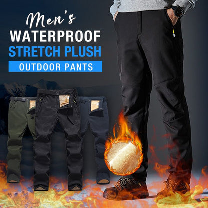 WinterKraft | Pantaloni termici da uomo per esterni con fodera in peluche, impermeabili e antivento