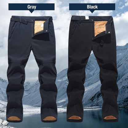 WinterKraft | Pantaloni termici da uomo per esterni con fodera in peluche, impermeabili e antivento