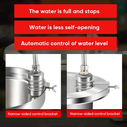 Flotira | Mini Schwimmerventil aus Edelstahl für Wassertank und Regentonne