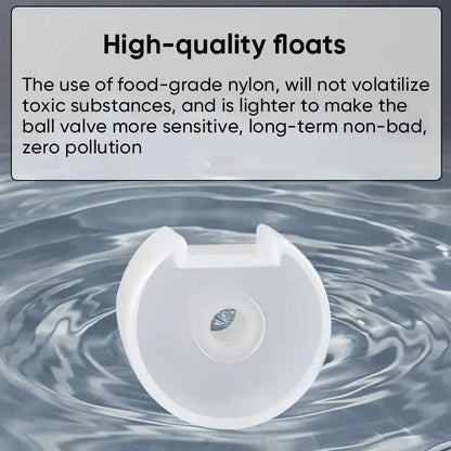 Flotira | Mini Schwimmerventil aus Edelstahl für Wassertank und Regentonne