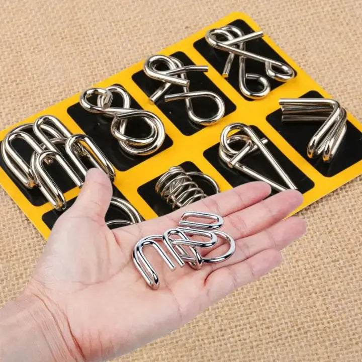 Mivoza | Elegantes Metallpuzzle-Set für Konzentration und Geschicklichkeit 1