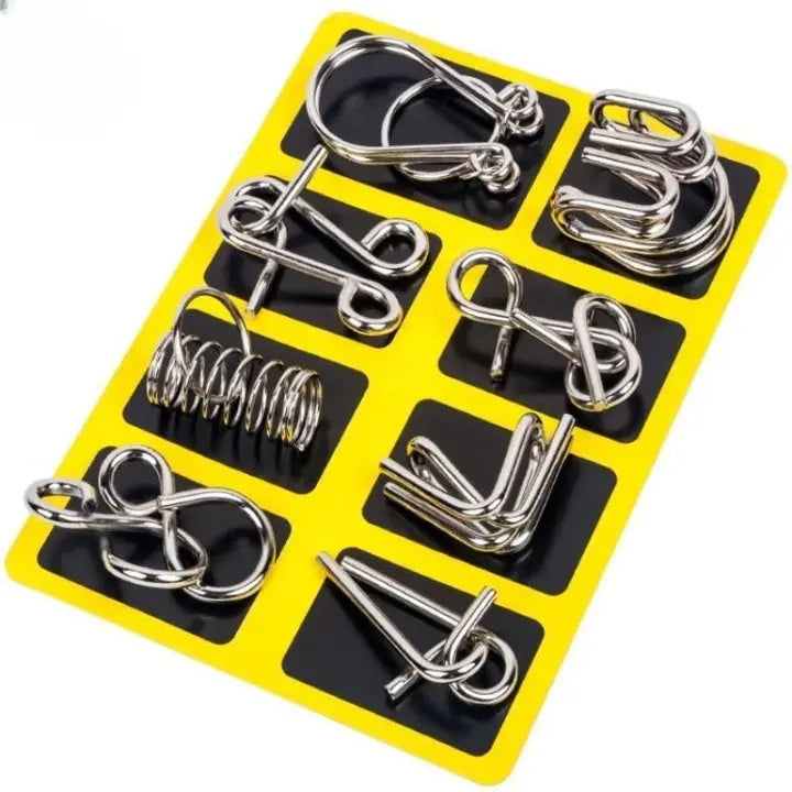 Mivoza | Elegantes Metallpuzzle-Set für Konzentration und Geschicklichkeit 2