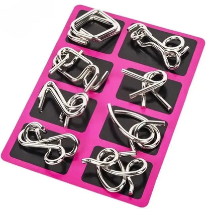 Mivoza | Elegantes Metallpuzzle-Set für Konzentration und Geschicklichkeit 4