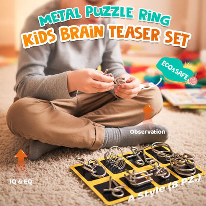 Mivoza | Elegantes Metallpuzzle-Set für Konzentration und Geschicklichkeit 5