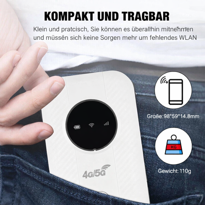 Netzova | Router Wi-Fi portatile 4G LTE con 150 Mbit/s e batteria da 2100 mAh
