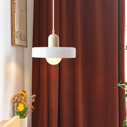 Lunari Halo | Lampada a sospensione in vetro colorato in stile Bauhaus