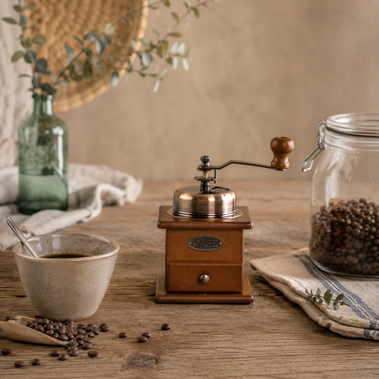 Manueller Holzkaffeemühle Eva