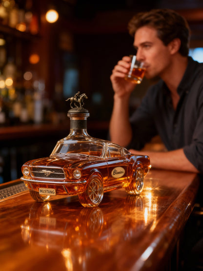 Mustang | Eleganter Whisky-Dekanter aus Glas 0