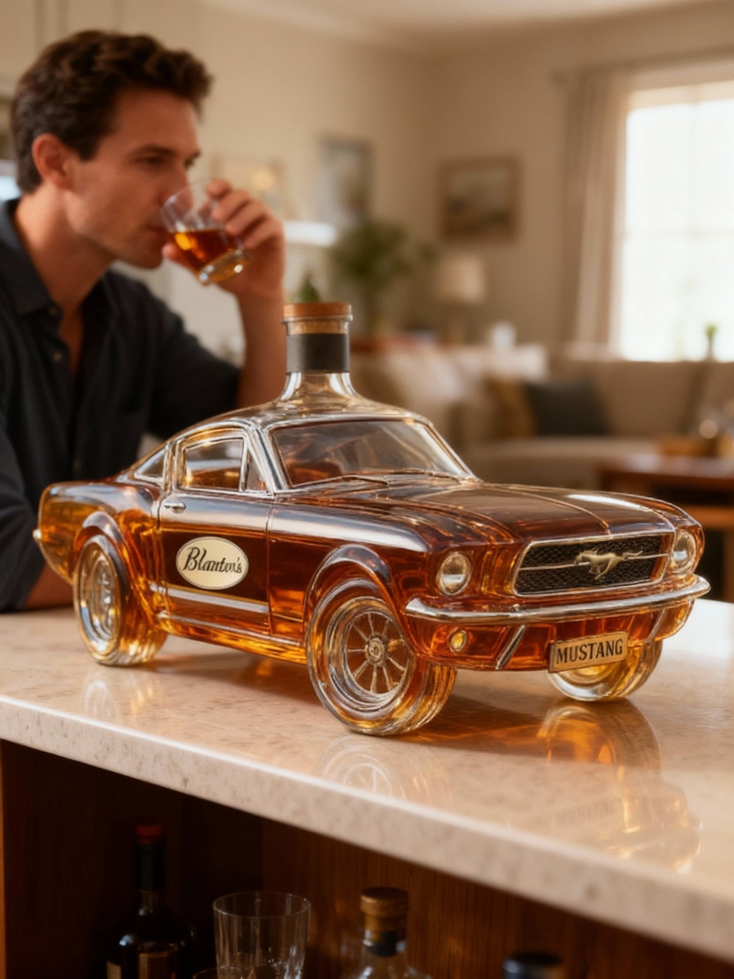 Mustang | Eleganter Whisky-Dekanter aus Glas 4