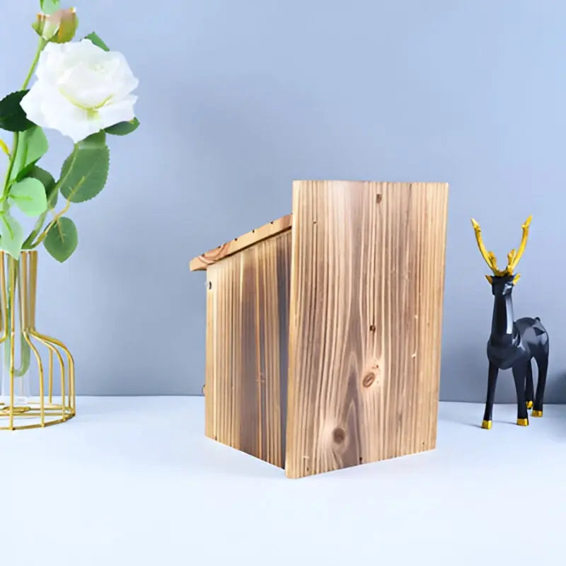 Natura | Elegantes Holz-Vogelhaus für Nistplätze und Dekoration 3