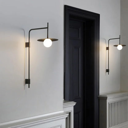 Moderna lampada da parete LED girevole Aralyn – Design minimalista in nero