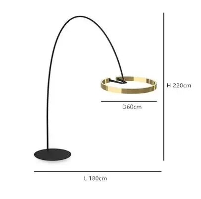 Arinella Curve | LED-Stehlampe im Skandinavischer Bogen-Design