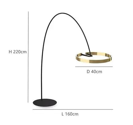 Arinella Curve | LED-Stehlampe im Skandinavischer Bogen-Design
