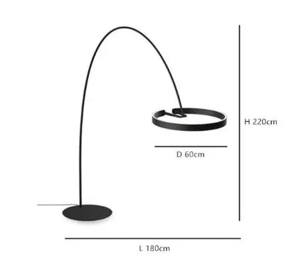 Arinella Curve | LED-Stehlampe im Skandinavischer Bogen-Design