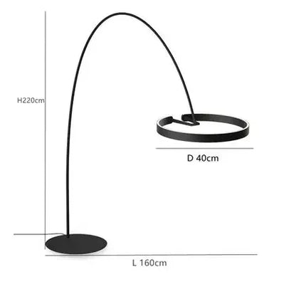Arinella Curve | LED-Stehlampe im Skandinavischer Bogen-Design