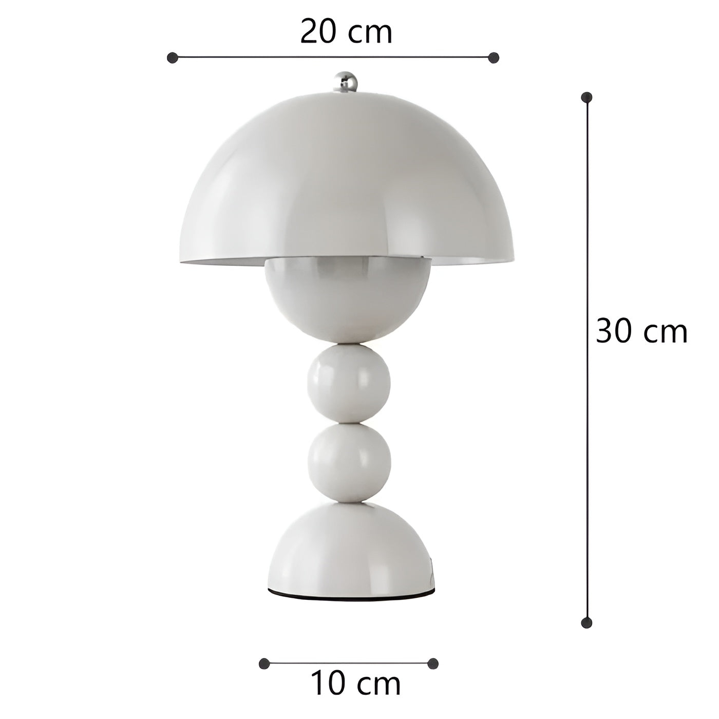 Lyssa | Skandinavische LED-Tischlampe mit Dimmerfunktion