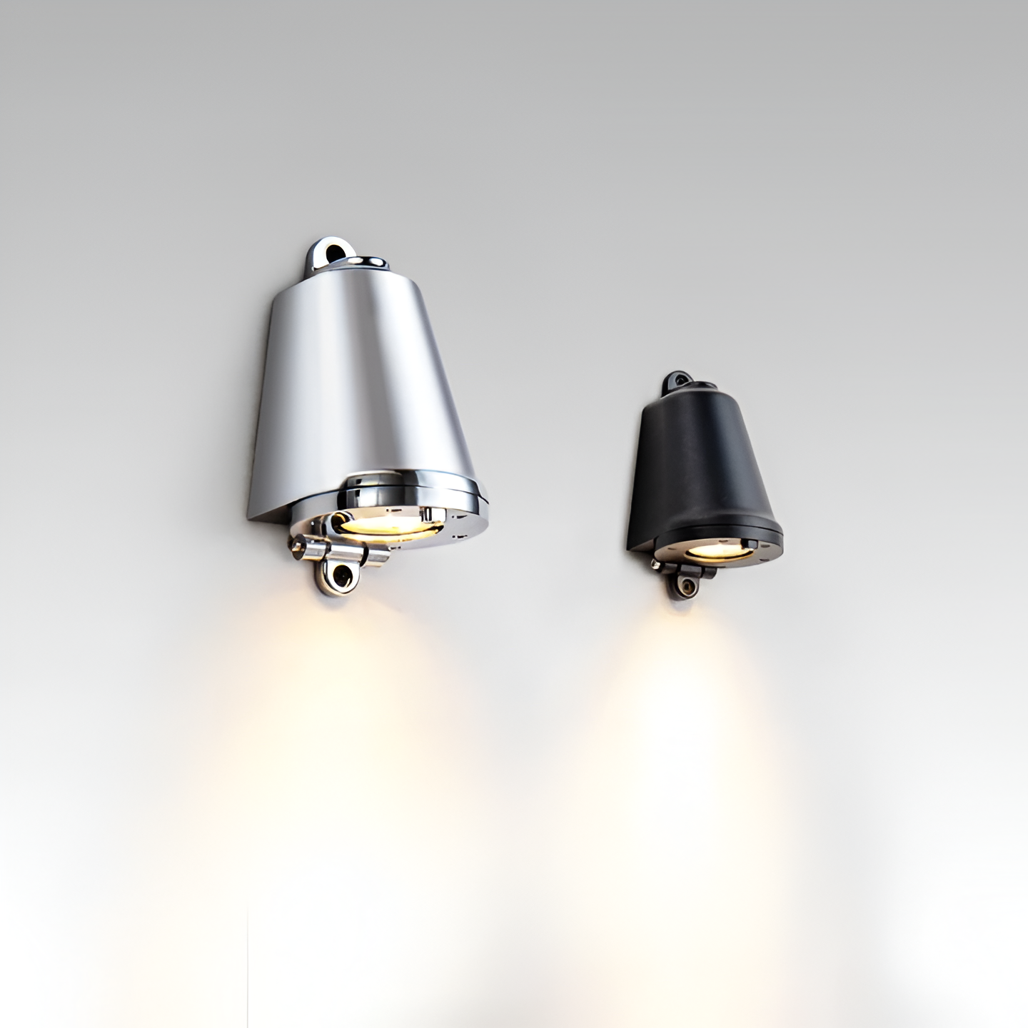 Minimalist LED outdoor wall lamp made of aluminum – weatherproof