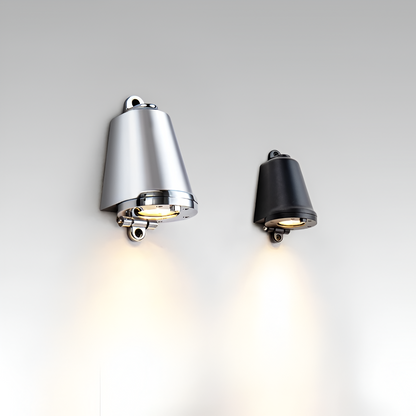 Minimalist LED outdoor wall lamp made of aluminum – weatherproof