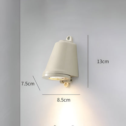Minimalist LED outdoor wall lamp made of aluminum – weatherproof
