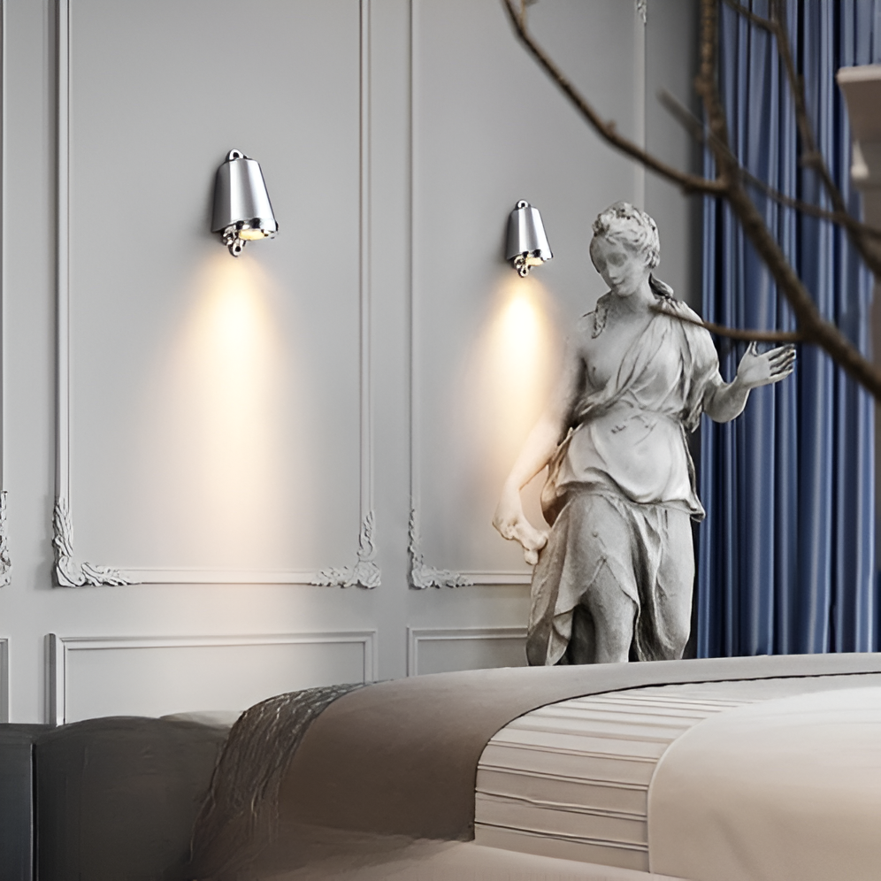 Minimalist LED outdoor wall lamp made of aluminum – weatherproof