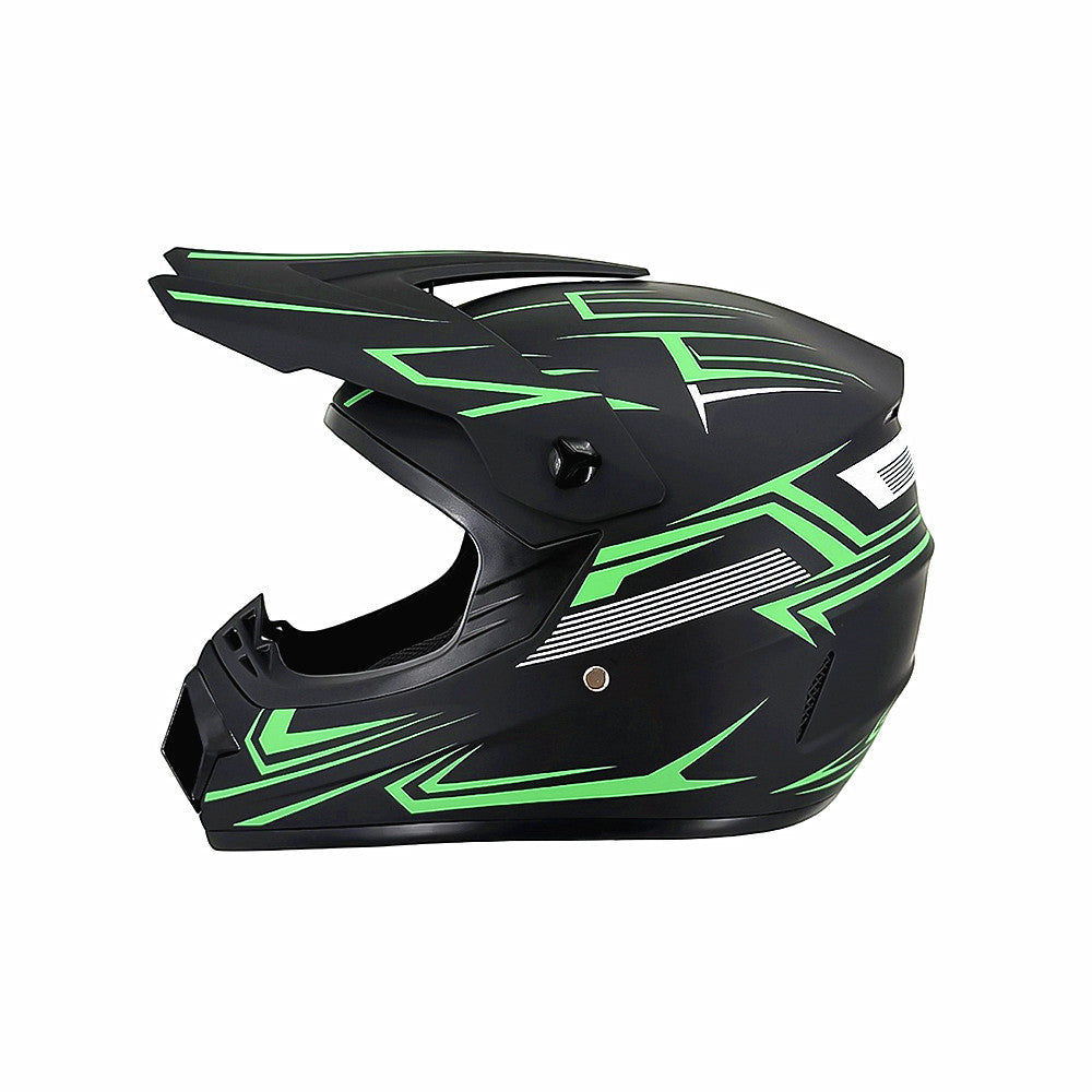 Trakvo | Full-Face Motocross Helmet with Peak and Reinforced Chin Guard