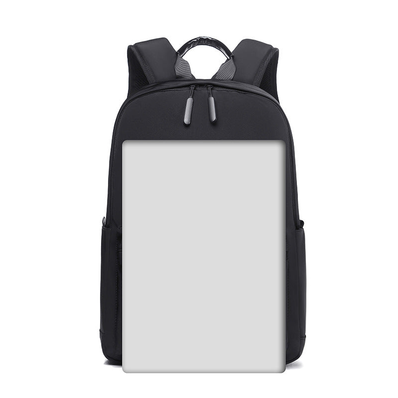 Plainora | Zaino semplice per laptop fino a 15,6 pollici, idrorepellente e con tasche laterali