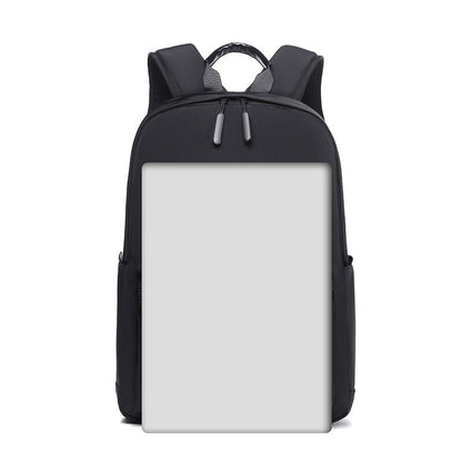 Plainora | Zaino semplice per laptop fino a 15,6 pollici, idrorepellente e con tasche laterali