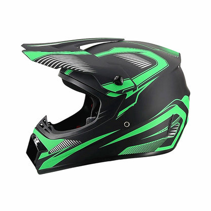 Trakvo | Full-Face Motocross Helmet with Peak and Reinforced Chin Guard
