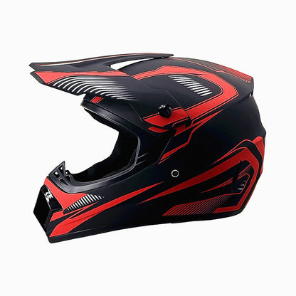 Trakvo | Full-Face Motocross Helmet with Peak and Reinforced Chin Guard