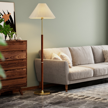 Lunara Shade | Lampada da terra senza tempo in carta di riso stile Japandi