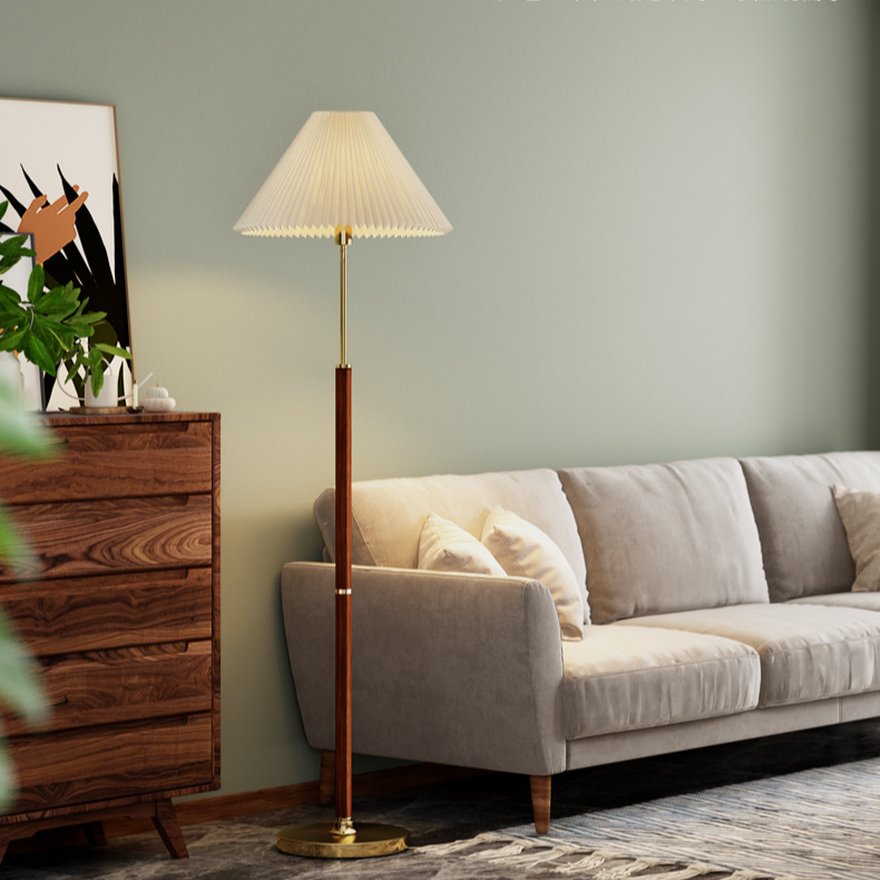 Lunara Shade | Lampada da terra senza tempo in carta di riso stile Japandi