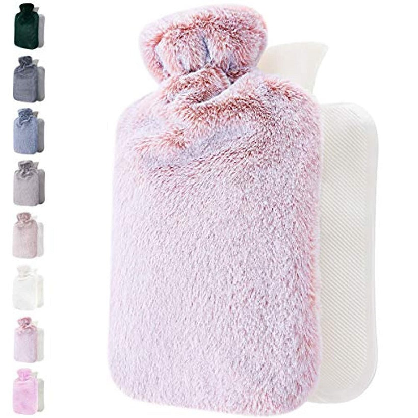 Mellowa | Borsa dell'acqua calda con morbida copertura in peluche e calore di lunga durata