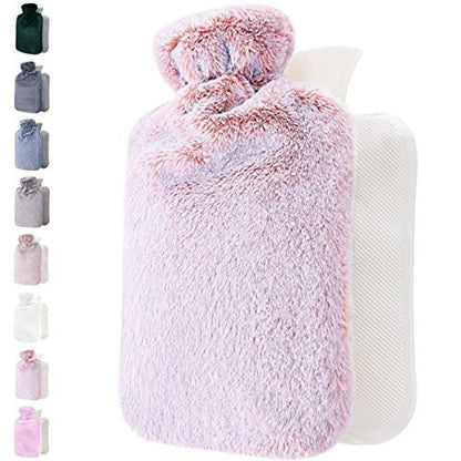 Mellowa | Borsa dell'acqua calda con morbida copertura in peluche e calore di lunga durata