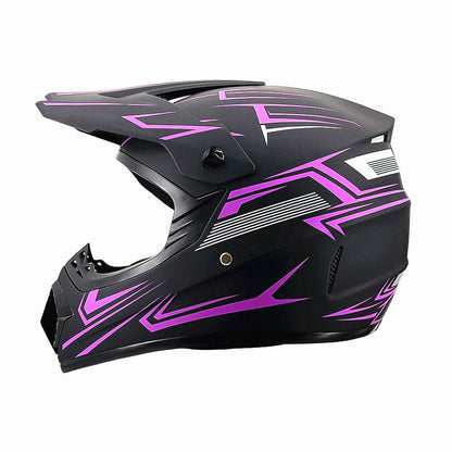 Trakvo | Full-Face Motocross Helmet with Peak and Reinforced Chin Guard
