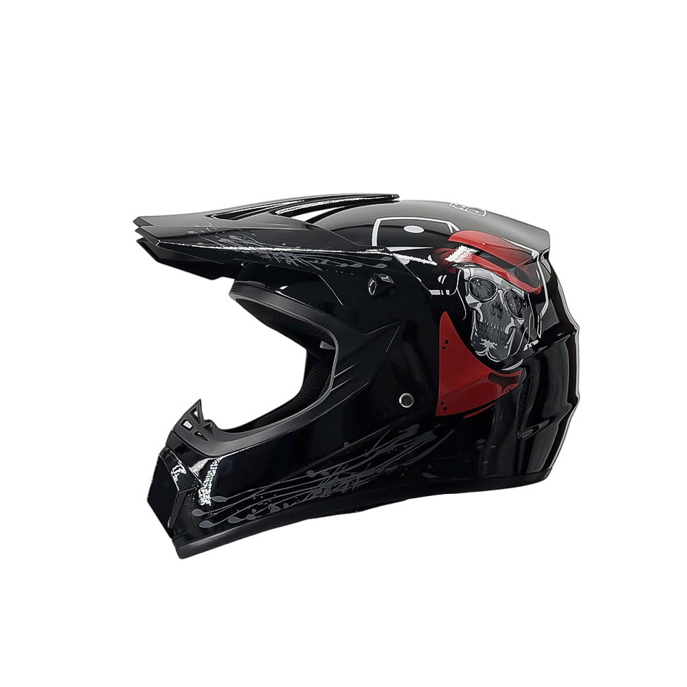 Trakvo | Full-Face Motocross Helmet with Peak and Reinforced Chin Guard