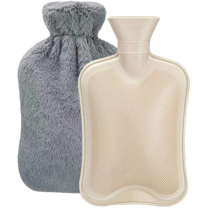 Mellowa | Borsa dell'acqua calda con morbida copertura in peluche e calore di lunga durata