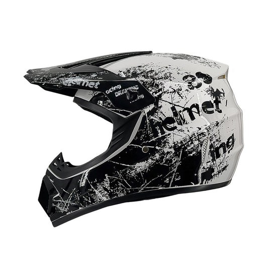Trakvo | Casco integrale da motocross con visiera e mentoniera rinforzata