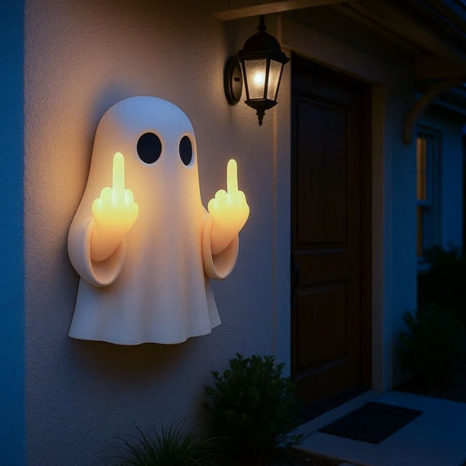 Glimmaus | Figura de Papá Noel con luz y manos luminosas como decoración navideña