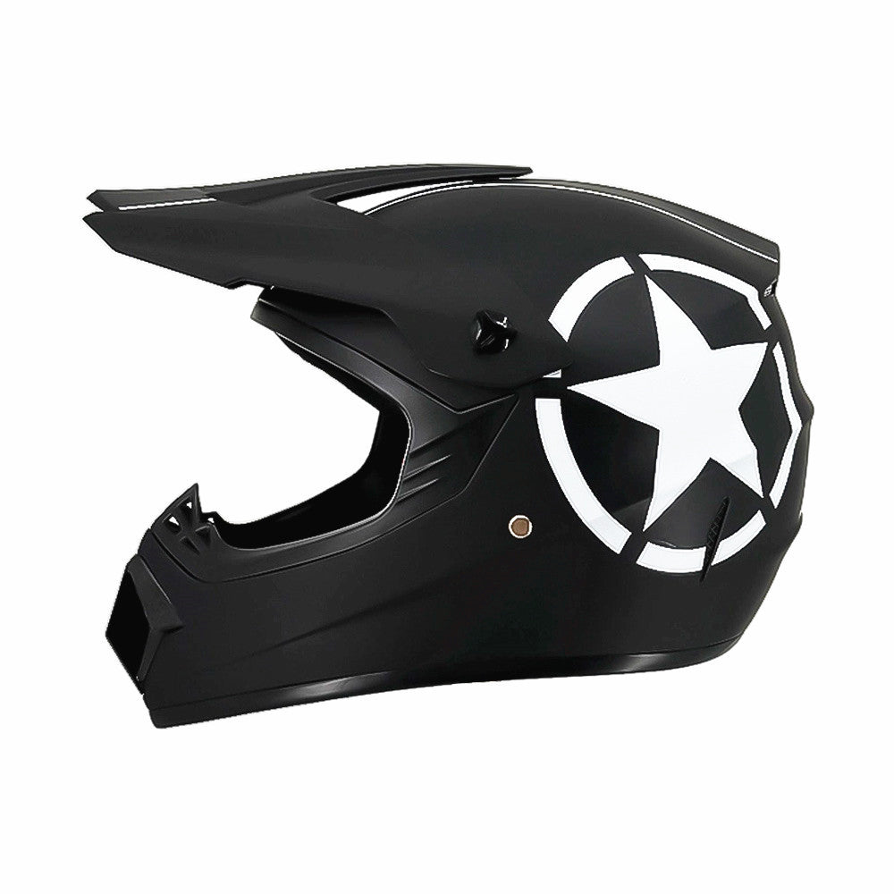 Trakvo | Full-Face Motocross Helmet with Peak and Reinforced Chin Guard