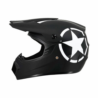 Trakvo | Full-Face Motocross Helmet with Peak and Reinforced Chin Guard
