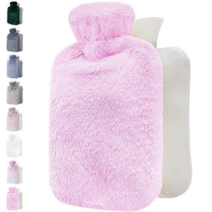 Mellowa | Borsa dell'acqua calda con morbida copertura in peluche e calore di lunga durata