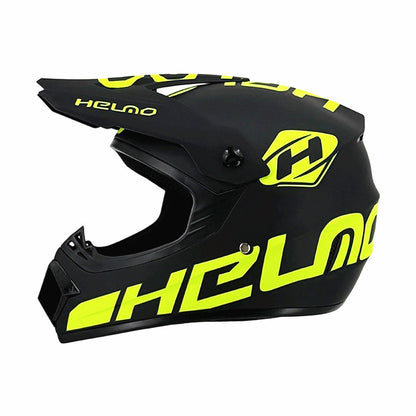 Trakvo | Full-Face Motocross Helmet with Peak and Reinforced Chin Guard