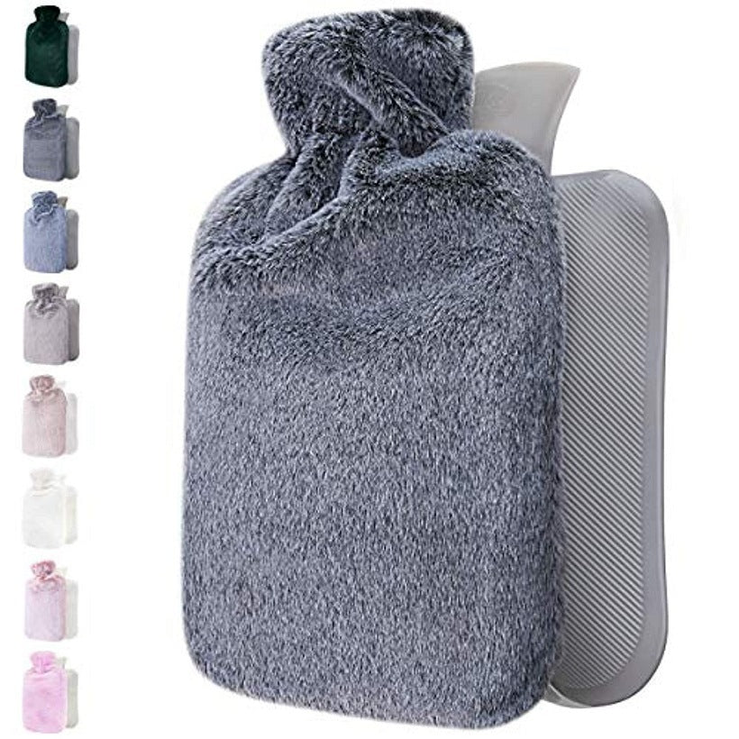 Mellowa | Borsa dell'acqua calda con morbida copertura in peluche e calore di lunga durata