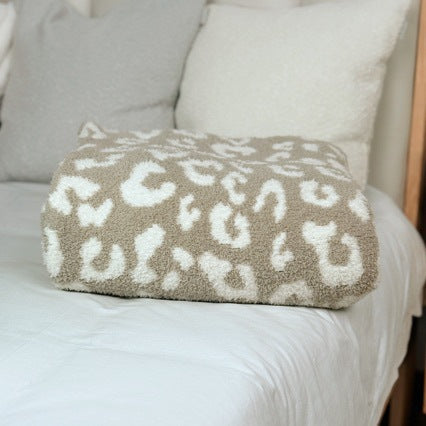 Flauschio | Flauschige Plüsch Kuscheldecke mit Muster, maschinenwaschbar