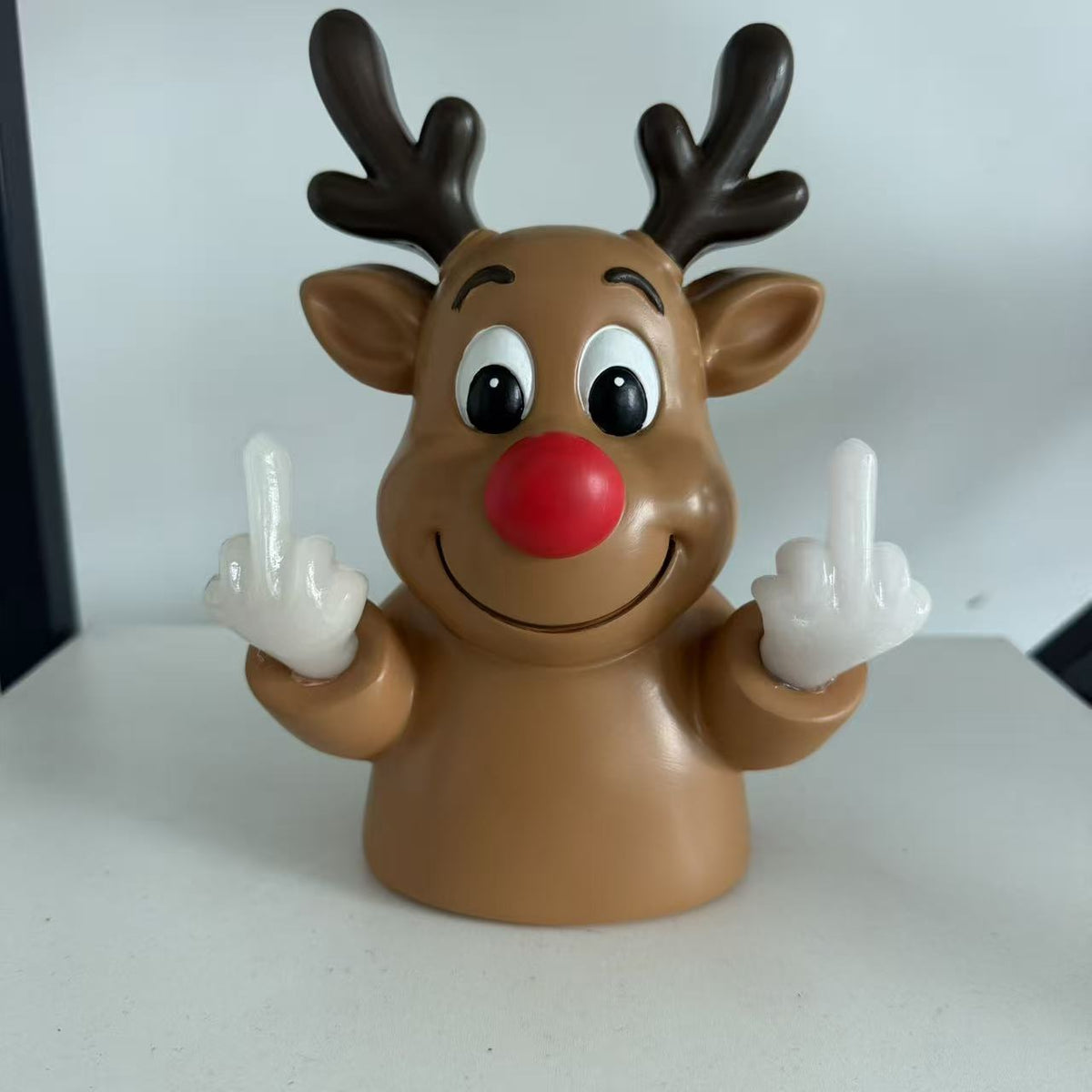 Glimmaus | Figura de Papá Noel con luz y manos luminosas como decoración navideña