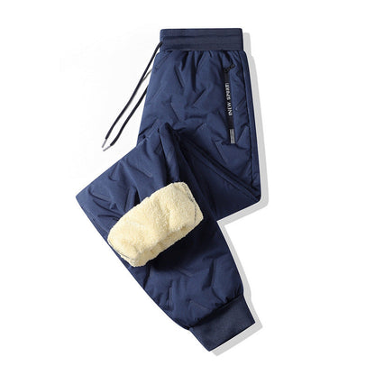 Fleevra | Pantaloni termici con fodera in pile, idrorepellenti, 2 tasche con cerniera