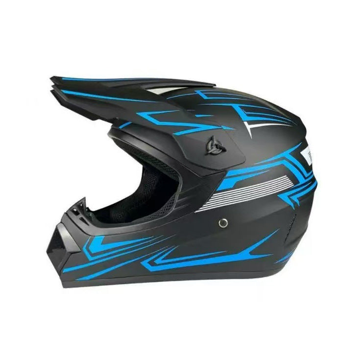 Trakvo | Full-Face Motocross Helmet with Peak and Reinforced Chin Guard