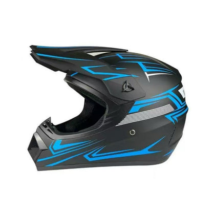 Trakvo | Full-Face Motocross Helmet with Peak and Reinforced Chin Guard