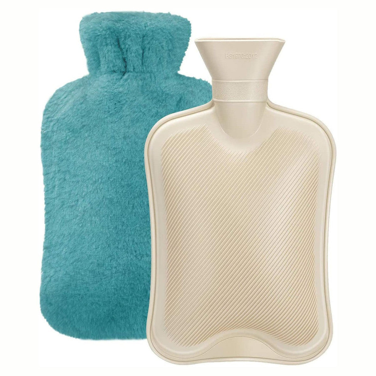 Mellowa | Borsa dell'acqua calda con morbida copertura in peluche e calore di lunga durata
