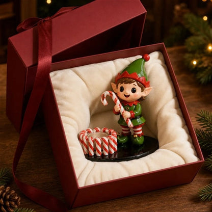 Klausino | Figura de Papá Noel decorativa y portavelas para la repisa de la chimenea